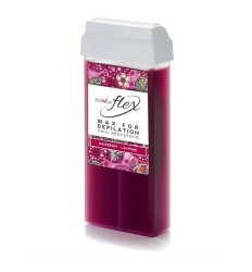 Ceară de Epilat în Cartuș Italwax Flex Zmeură – 100 ml, Liposolubilă Profesională
