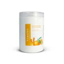 Cremă de Masaj Yamuna cu Scorțișoară și Portocale – 1000ml pentru Masaj Anticelulitic și Relaxare Profesională