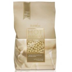 Ceara elastica granule, ciocolată albă, Italwax, 1000 g