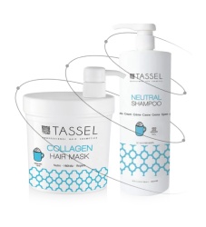 Pachet Cream Hair Care Tassel, sampon si masca cu colagen si aroma de crema (frisca)
