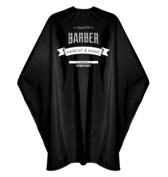 Pelerină Frizerie Profesională Marmara Barber Classic Black – Impermeabilă, Poliester Premium, 150×160 cm