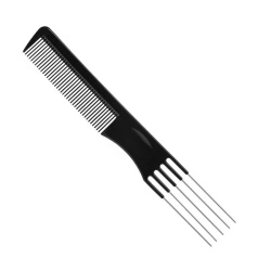 Pieptene profesional cu 5 pini metalici 19.5 cm - 1 buc
