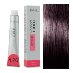 Vopsea de Păr Profesională Tassel Bright Color – Nr. 4.20 Castaniu Mediu Violet – 100 ml