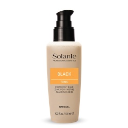 Loțiune Tonică Neagră Solanie Black Line cu Ichtiol, 125 ml – Purificare și Echilibrare pentru Ten Gras și Acneic