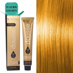 Pigment de par profesional cu 12 uleiuri hranitoare Dousse Tassel nr. 33, Auriu – 100 ml