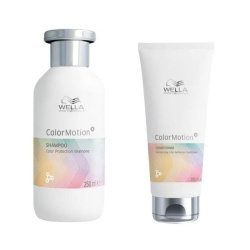Pachet pentru Păr Vopsit Wella Professionals ColorMotion+ – Șampon 250 ml și Balsam 200 ml, Protecție și Fortifiere