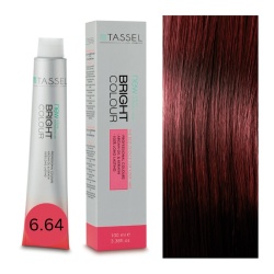 Vopsea de Păr Permanentă Tassel Bright Colour – Nr. 6.64 Blond Închis Roșcat Cuprat – 100 ml