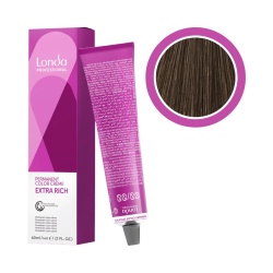 Vopsea Permanentă Londa Professional Extra Rich Permanent Color – Nuanța 4/0 Castaniu Mediu, 60 ml