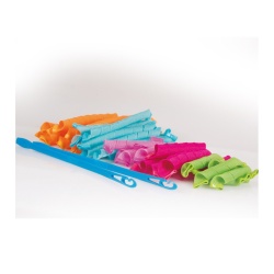 Bigudiuri spirala pentru bucle naturale, confectionate din plastic - 1 set - Img 1