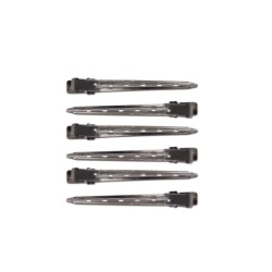 Clipsuri metalice pentru par, curbate 11.7 cm - set 6 buc