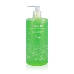 Gel Profesional Post-Epilare cu Aloe Vera 99% si Menta Pollie - 500 ml