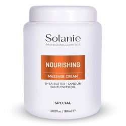 Cremă de Masaj Nutritivă Solanie – 1000 ml, Hidratare Profundă & Efect Antioxidant pentru Față și Decolteu