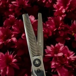 Foarfecă de Filat Profesională Mikashi Shogun’s 6" Silver Curved – Ergonomie și Precizie - Img 2