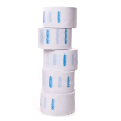 Set 5 Role Gulere Frizerie Velvetale – 500 Bucăți, Hârtie Albă Elastică, Protecție și Igienă Maximă