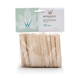 Spatule Medii Profesionale din Lemn pentru Epilare Italwax – Unică Folosință, Precizie Maximă, 100 buc