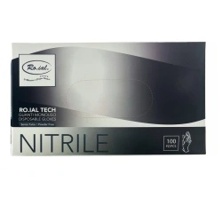 Mănuși din Nitril Roial Tech, Negre, Mărimea S – 100 Buc