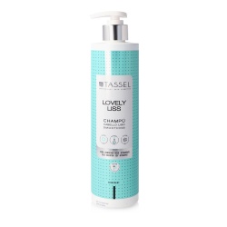 Șampon pentru netezirea părului creț Tassel Lovely Liss - 500 ml. Formulă fără parabeni, sulfați sau silicon