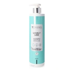 Șampon pentru netezirea părului creț Tassel Lovely Liss - 500 ml. Formulă fără parabeni, sulfați sau silicon