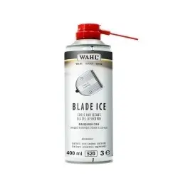Spray 4-în-1 Wahl Blade Ice, 400ml – Răcire, Ungere, Curățare și Protecție Anticoroziune