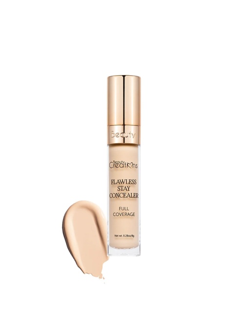Corector/Anticearcan cu putere mare de acoperire si rezistent Beauty Creations Flawless Stay Concealer C3, 8g