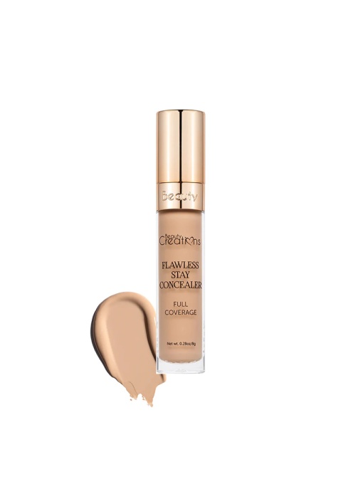 Corector/Anticearcan cu putere mare de acoperire si rezistent Beauty Creations Flawless Stay Concealer C10, 8g
