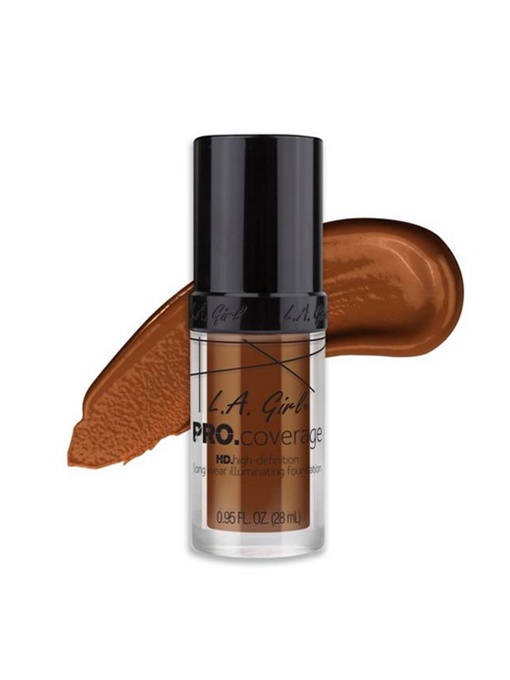 Fond de ten rezistent L.A. Girl Pro Coverage HD Illuminating Foundation Rich Cocoa, 28ml