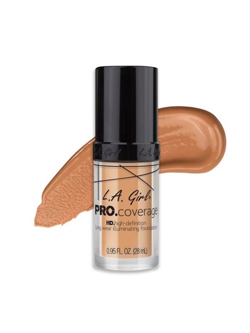 Fond de ten rezistent L.A. Girl Pro Coverage HD Illuminating Foundation Natural, 28ml