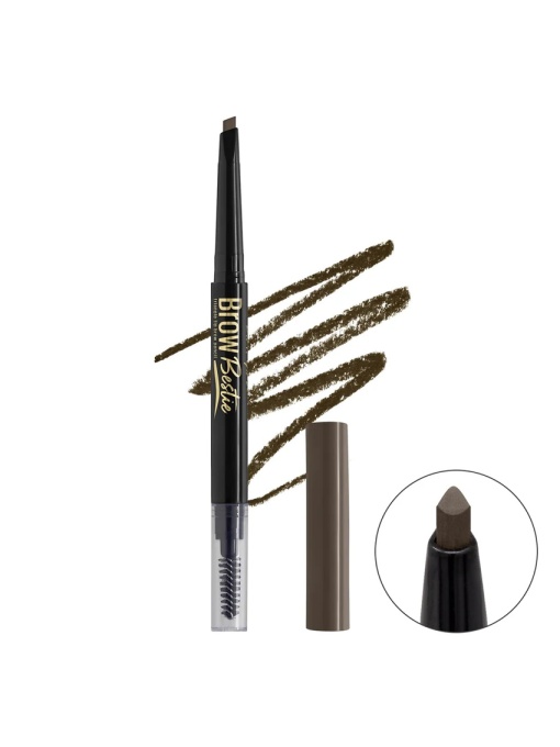 Creion de sprancene L.A. Girl Brow Bestie Triangle Tip Brow Pencil GBP 376 Brunette, 0.25g