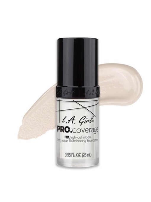 Fond de ten rezistent L.A. Girl Pro Coverage HD Illuminating Foundation White, 28ml