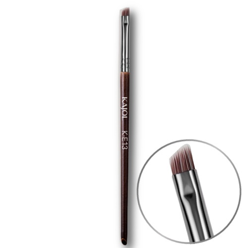 Pensula profesionala angulara pentru eyeliner si sprancene, din fibra sintetica, K-E13, KAJOL Beauty™
