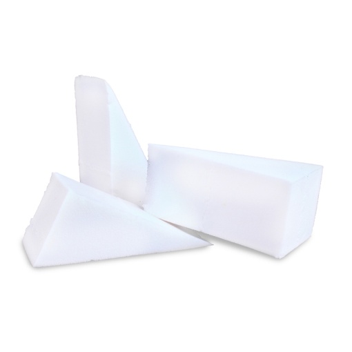 Set 6 bureței triunghiulari fara latex, pentru aplicarea machiajului, Mehron Non-Latex Foam Sponge Applicator