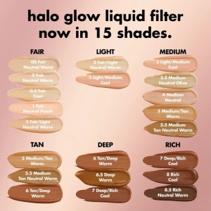 Booster Iluminator pentru Ten e.l.f. Cosmetics Halo Glow Liquid Filter 0.5 Fair Cool, 31.5ml - Img 5