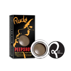 Eyeliner gel pentru sprâncene și ochi RUDE PeepShow Brow&amp;Eyeliner Cream One On One, 3g - Img 1