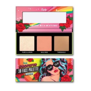 Paleta farduri pentru fata Rude NoFilter 3D Face Palette Roses, 9.9g - Img 1