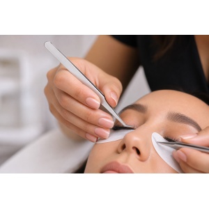 Pensetă profesională pentru extensii gene Dancing Swan A5 – Volum & Mega Volum din oțel inoxidabil - Img 3