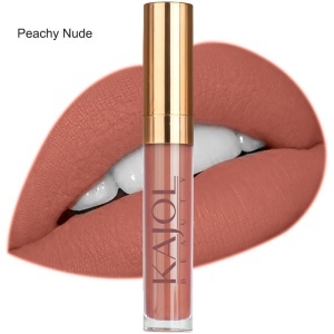 Ruj lichid mat, waterproof si ultrarezistent la transfer KAJOL Beauty matISTIQUE Peachy Nude, 8ml