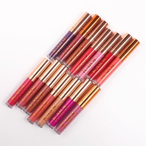 Ruj lichid mat, waterproof si ultrarezistent la transfer KAJOL Beauty matISTIQUE Soft Violet, 8ml - Img 2