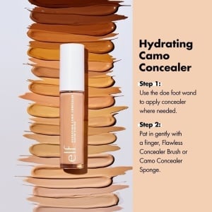 Anticearcan/Corector e.l.f Cosmetics Hydrating Camo Concealer 84827 Medium Peach, 6ml - Img 7