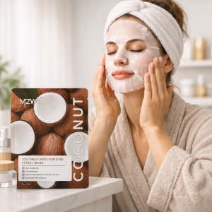 Mască facială hidratantă cu cocos MZWE Coconut Moisturizing Facial Mask, 25 ml - Img 2
