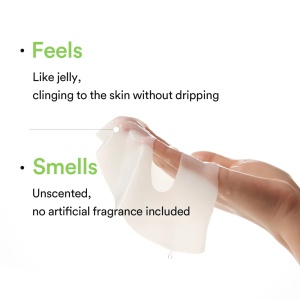 Masca gel cu colagen vegan și extract de Heartleaf pentru hidratare și calmare Abib Collagen gel mask Heartleaf jelly, 35g - Img 4