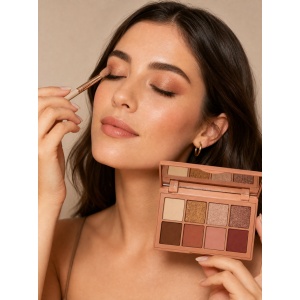 PAESE Warm Crush — Paletă farduri de pleoape, 8 nuanțe nude și bronze, 11g - Img 4