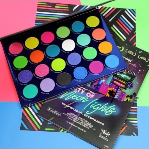 Paleta farduri pentru ochi Rude City of Neon Lights 24 farduri și pigmenți presați, 36g - Img 2