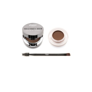 Pomada + Fard + Pensulă pentru sprancene BPerfect Indestructi'Brow Lock&amp;Load Eyebrow Pomade&amp;Powder DUO Dark Brown, 4g - Img 1