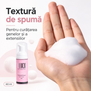 Șampon spumă profesional pentru curățarea extensiilor de gene ULUCK Lash Shampoo, 60 ml - Img 4