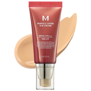 BB Cream Missha Perfect Cover SPF 42 PA +++ 27 Honey Beige, 50ml