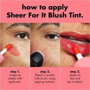 Blush Lichid și Tint pentru Buze e.l.f. Sheer For It – 83695 Mauve Actually, Mov, 6,8 ml - Img 6