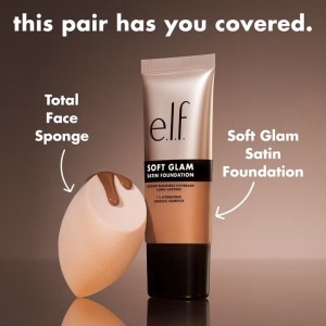 Fond de ten e.l.f Cosmetics Soft Glam Satin Foundation 35 Medium Cool, 30ml - Img 6