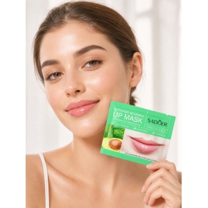 Mască hidratantă pentru buze cu avocado SADOER – Lip Mask pentru hidratare intensă, hrănire și regenerare, 8g - Img 3