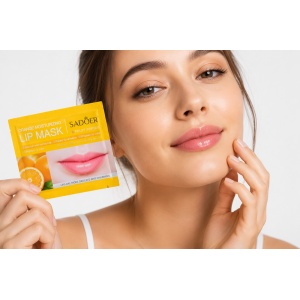 Mască hidratantă pentru buze cu portocală SADOER – Lip Mask pentru hidratare intensă și buze catifelate, 8 g - Img 2