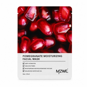 MZWE Pomegranate Moisturizing Facial Mask – Mască facială hidratantă cu rodie, 25 ml